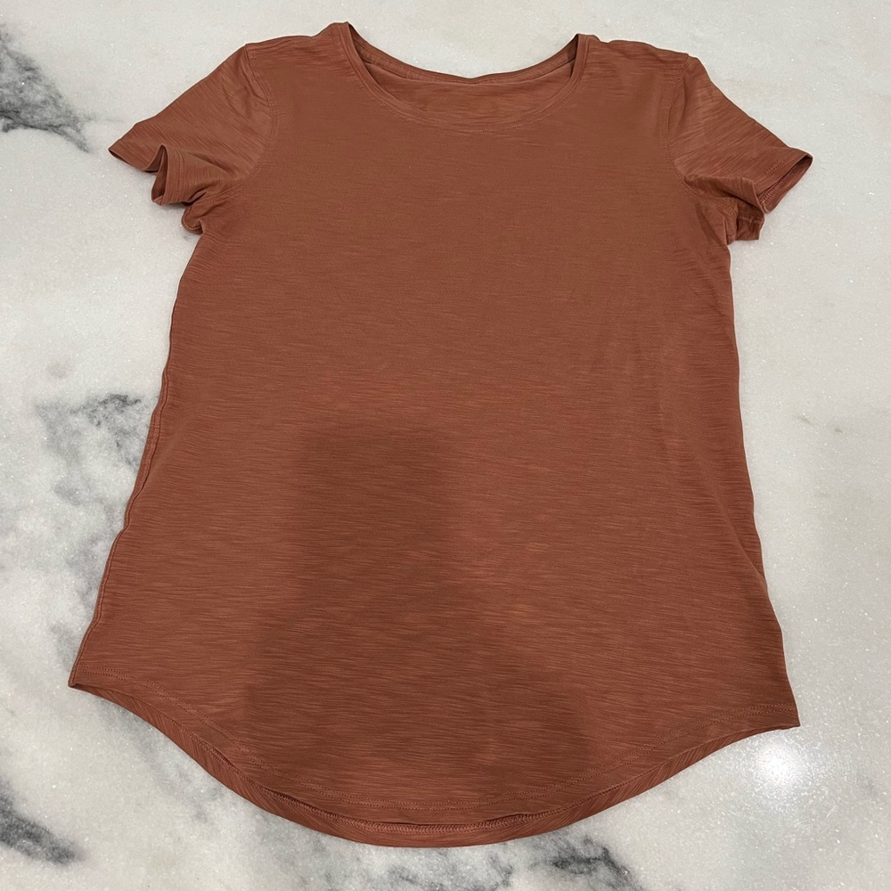 Lululemon Love Crew tshirt orange heather size 4